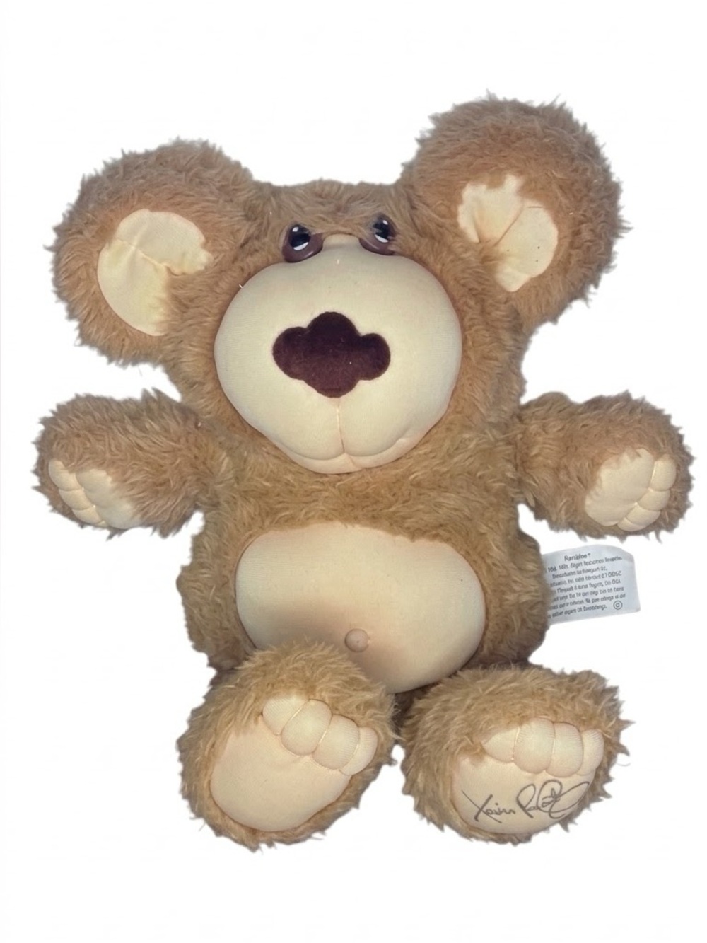 Vintage 1985 Furskins Bear Coleco Xavier Robert’s Plush Toy 80s Nostalgia 15”